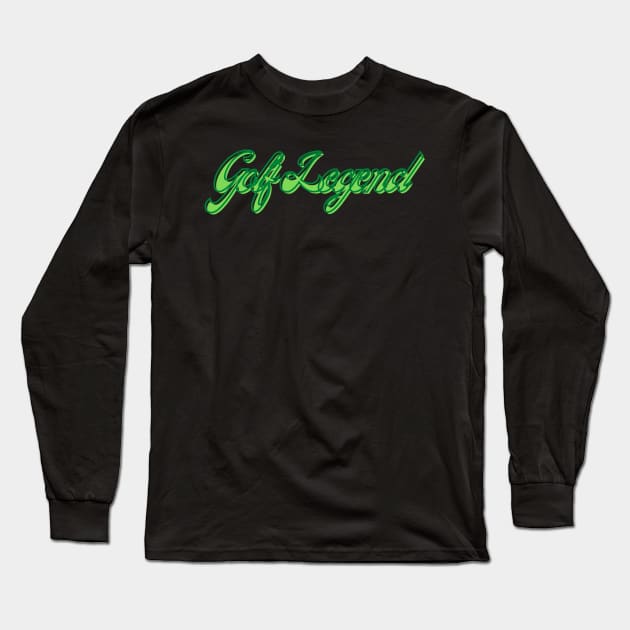 Golf Legend - Lime Long Sleeve T-Shirt by Golfers Paradise